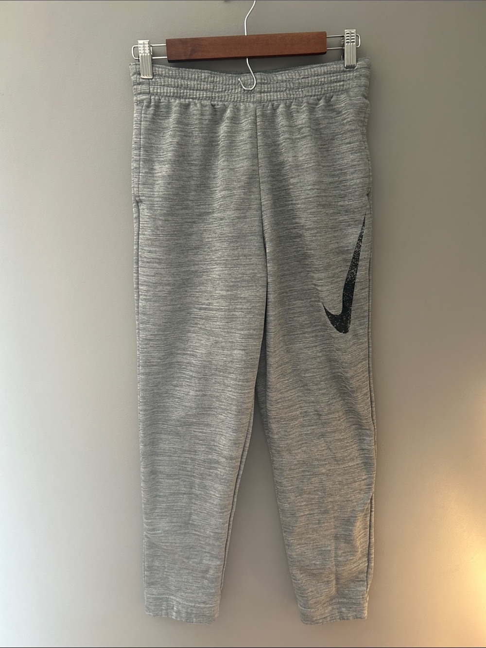 Nike Kids' XL Gray Fleece Jogger Bottoms